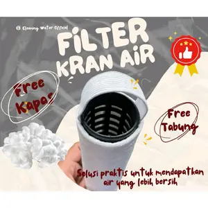 Filter Kran Air (FREE TABUNG) Dengan Kapas/Dakron / Filter Pembersih Air Kotor / Filter Air