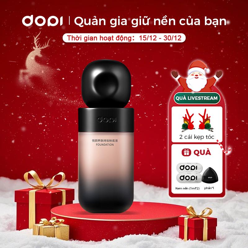 Giữ lớp make up 24h「chai lùn đen」Kem Nền DOPI 35ml Kiểm Soát Dầu Kết cấu dạng kem,Lâu Trôi Không Thấm Nước Chống Mồ Hôi Kem Che Khuyết Điểm