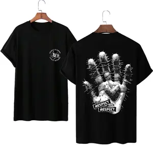 kaos RESPECT crew neck laki-laki atasan Murah distro gambar sablon keren gratis ongkir Casual depan belakang cod