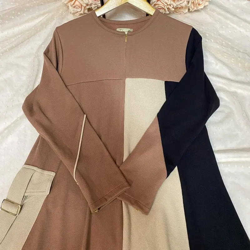 Ameena Dress - Gamis Knit - Dress Knit Premium Nyaman dan Adem by Sabiya Hijab