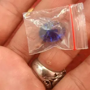 Batu Biru King Safir 16 x 13 , Serat Pecah Seribu