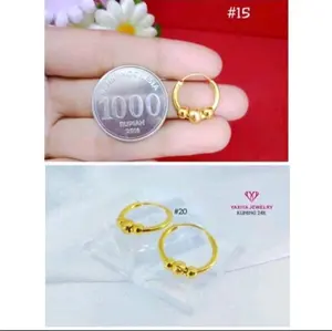 anting gipsy anak dan dewasa lapis emas mudah anti karat