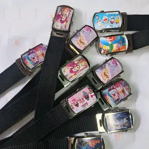 paket hemat ikat pinggang rol kanvas ukuran 2cm untuk anak cewek dapet 6 pcs, carakter random