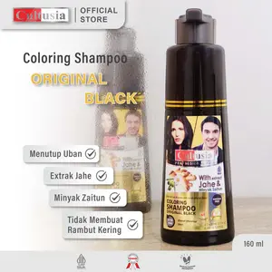 Cultusia Shampo Black Ekstrak Jahe & Minyak Zaitun 160ml | Shampo Uban