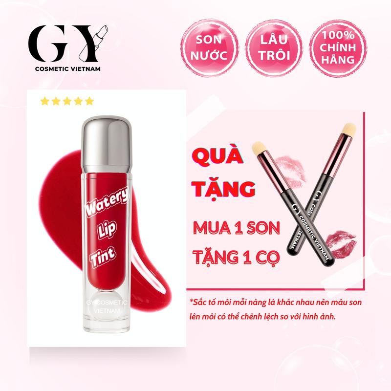 Son Tint Lì Watery Lip Tint 5ml 9 Màu Mới Lì Mịn Nhẹ Môi GY Cosmetic Vietnam