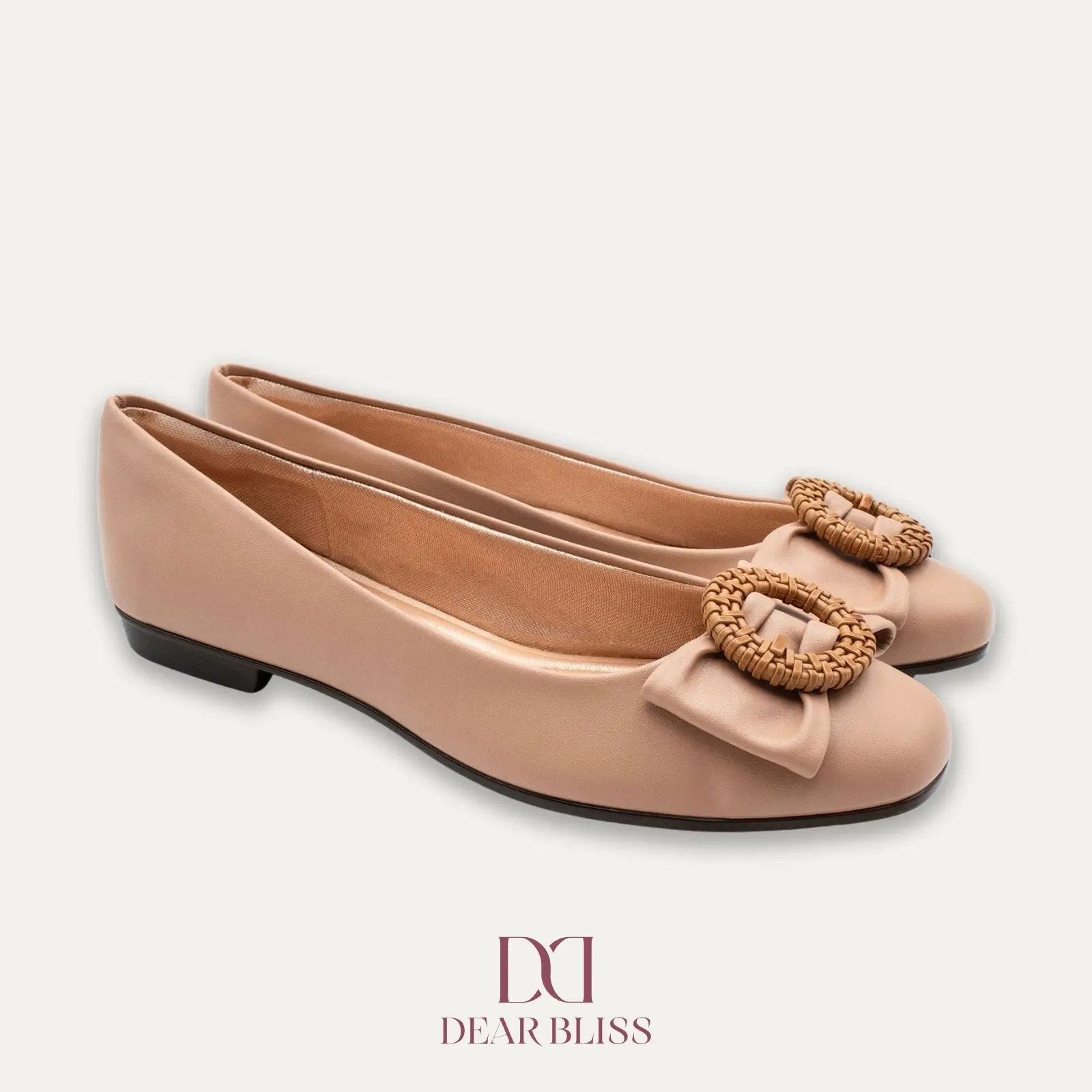 DEAR BLISS Ana Antique Ballet Flats for Women