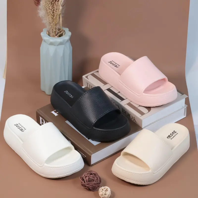 Sendal Selop Wanita Bahan 520M-2 Karet EVA Model Kulit Jeruk Lembut Anti Slip Anti Licin Santai Shoes 6