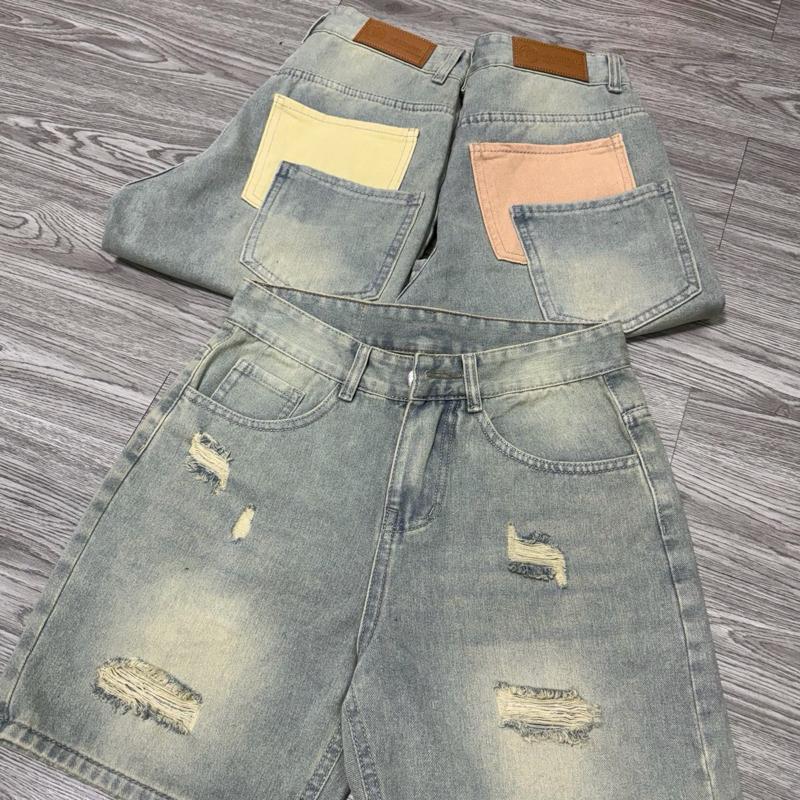 M-03 Quần Short Đùi jeans nam Foem trên gối vải Denim wash xanh mây cao cấp dễ phối Đồ thời trang