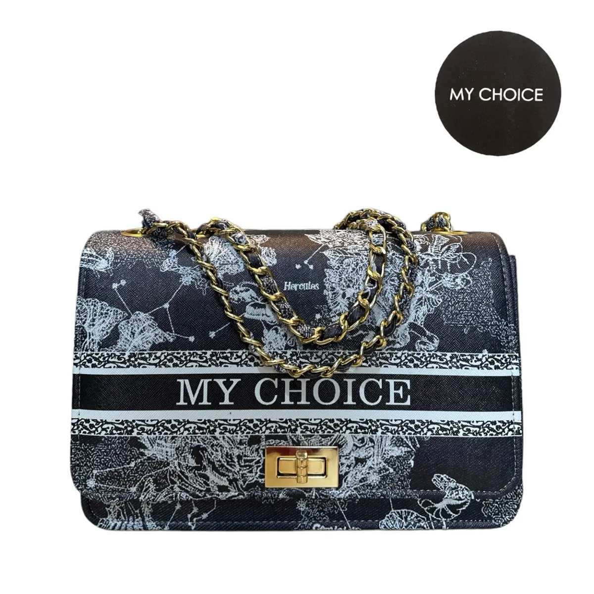 MY CHOICE ZODIAC HITAM /Tas Selempang Wanita Terbaru / Tas Pundak Cewek Perempuan Kulit Slingbag