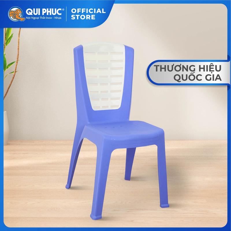 [Size Lớn] Ghế nhựa tựa lưng Super QUI PHÚC, Combo 4,6,10 cái, chân chống trượt, phù hợp cho bé, trường học, quán ăn