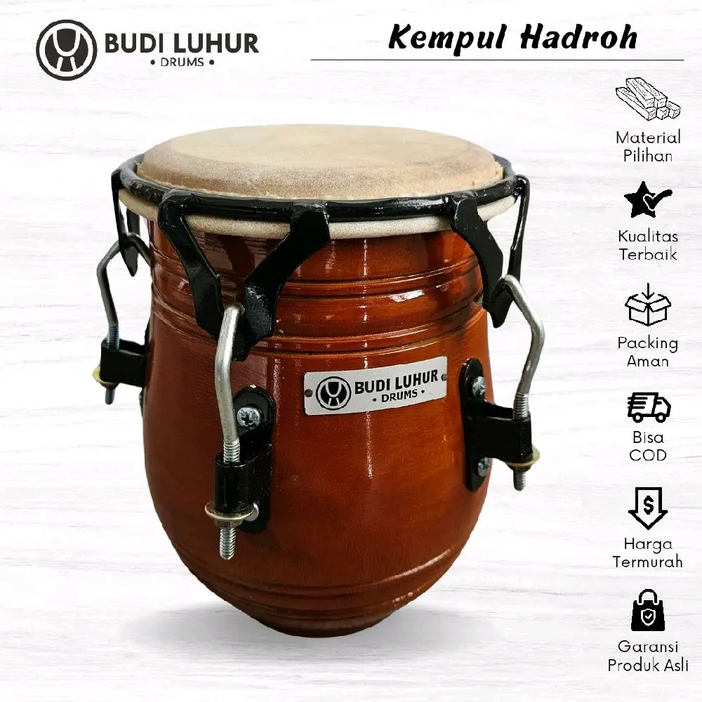 Kendang Kempul Hadroh Ketipung Tabla Tak Saja Pakai Kulit Sapi Asli