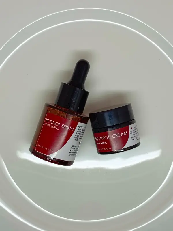 PAKET RETINOL NIGHT SERUM & CREAM Untuk Mengatasi Flek Hitam dan Mencegah Penuaan Plus Anti Aging Memutihkan, Memudarkan, Mencerahkan Wajah 8