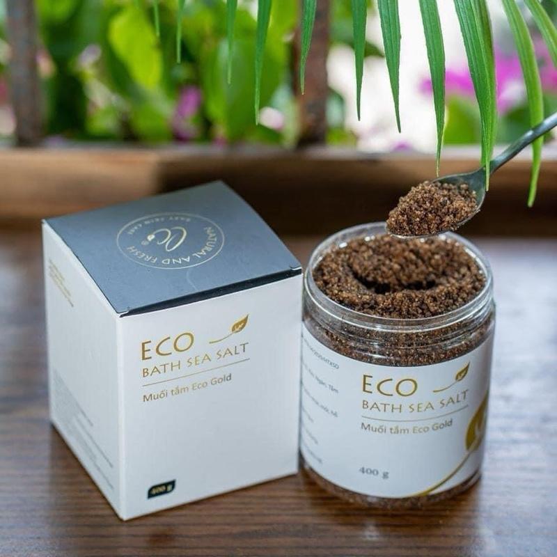   COMBO 3 HỘP  Muối tắm Eco Gold Sinh Dược cho bé và mẹ sau sinh hộp 400g 