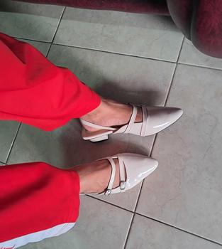 Product Review of MELEA- Sendal Wanita heels Mules Tali Gesper B14 from p**️ 0