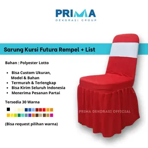Sarung Kursi Cover Chair Futura Rempel + Pita Slongsong + Busa
