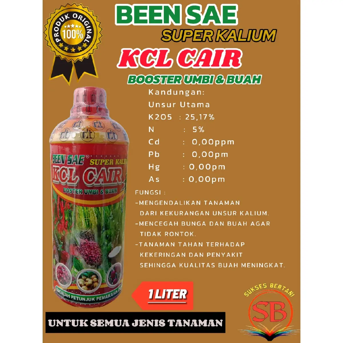 PUPUK KCL CAIR BEENSAE - 1 LITER