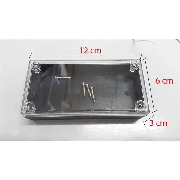 Menarik 💙 Box Plastik Dengan Tutup Transparan Ukuran 12 X 6 X 3Cm