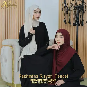Pashmina Rayon Tencel Premium - Exclusive Warna Best Seller