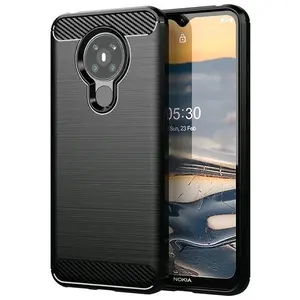 SINAR CASE SLIM FIT CARBON COMPATIBLE WITH NOKIA 4.2 NOKIA 5 5.1 NOKIA 5.1+ 5.3 5.4  SOFTCASE SILIKON FIBER MULTI CASING