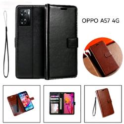 MOJIA Custodia Portafoglio per Oppo A57 4G / A57s 4G, Pelle PU