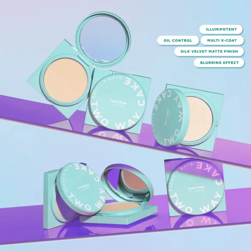 Luxcrime Blur & Cover Two Way Cake TWC 8,5 gr | Mini Size 4,5 gr 5