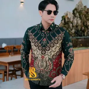 ANGGA WIJAYA SLIMFIT BATIK NARADIPTA // Kemeja batik formal Atasan pria full furing katun kain premium bahan nyaman dipakai