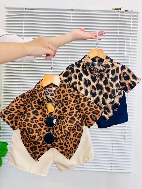  Bộ quần áo sơ mi lụa cho bé trai BEO  họa tiết đáng yêu  cá tính size 10kg đến 30kg 