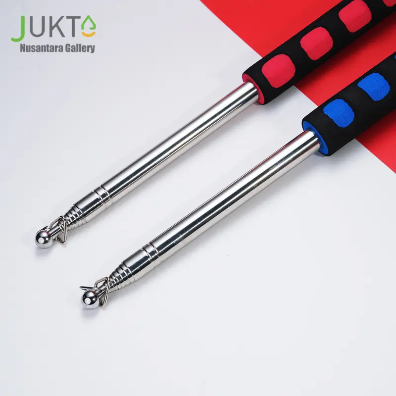 JUKTA[COD]2M Tongkat Bendera Set Tiang Bendera Tour Leader Travel Telescopic - Tongkat Pandu Wisata Serbaguna dan Portable! Pengatur Komando Stainless Stell Teleskopik Berkualitas Tinggi - Tahan Lama dan Praktis! 5