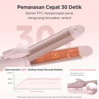 Gambar 【Tokopedia Exclusive】Simplus Catokan 2-in-1 Pelurus Pengeriting 30mm Panel Keramik untuk Rambut Lembab dan Kering JFBA012 dari Simplus Kab. Tangerang 4 Tokopedia