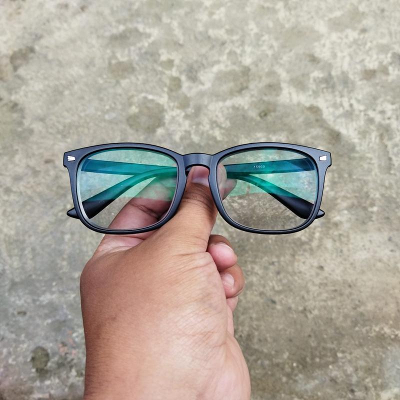 kacamata Frame k9 doff Lensa Blueray Photocromic bluechromic progresif murah 3 4
