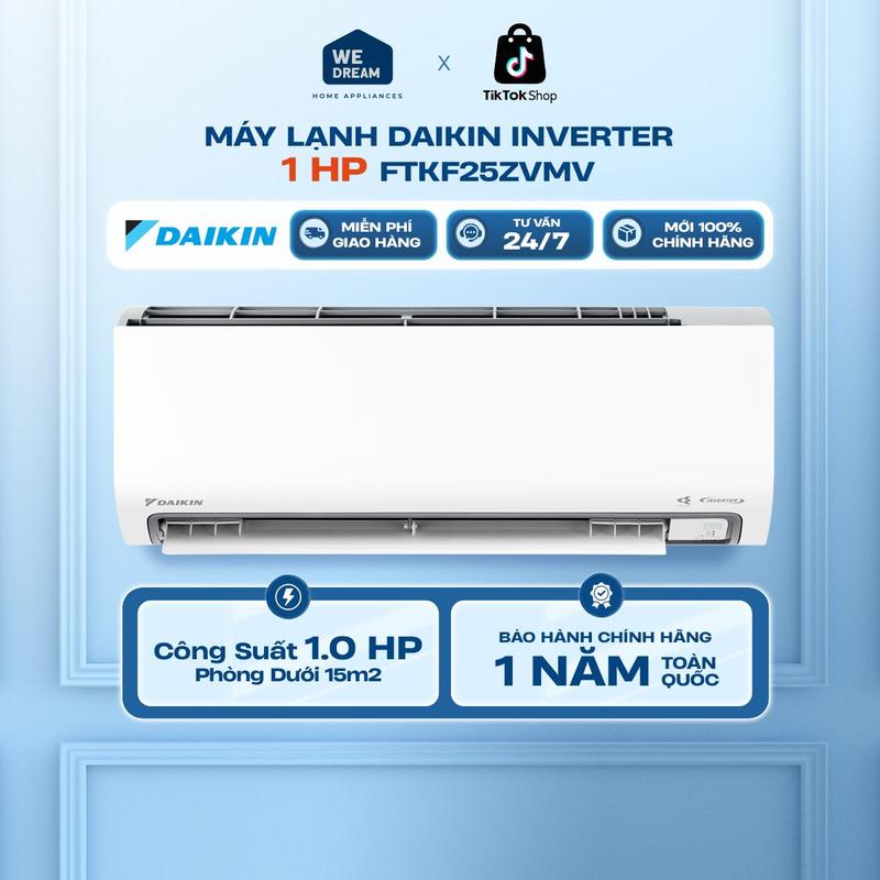 FTKF25ZVMV _ MÁY LẠNH DAIKIN INVERTER 1HP FTKF25ZVMV WIFI