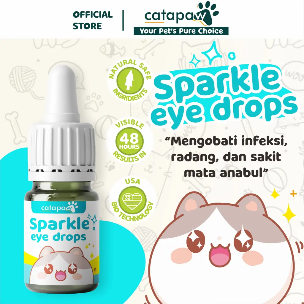 Catapaw Obat Tetes Mata Kucing Anti Infeksi Belekan dan Iritasi Ampuh