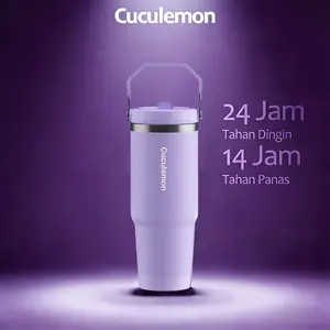Cuculemon Tumbler Stainless Steel 890ml Kapasitas Besar Termos Air Tahan Portable Car Thermos Botol Air