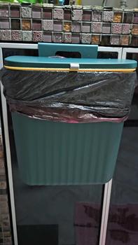 Product Review of SG New Design Wall-Mounted F Kitchen Bathroom Large Capacity rubbish bin rubbish bag trash bin dust bin with lid from I**i 0