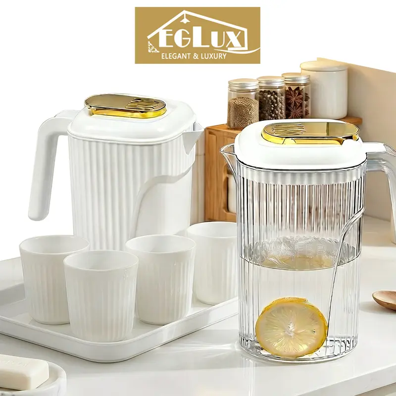 EGLUX Teko Air Minum 2.2L  Teko Air Kulkas Besar  Plastik Transparan Aesthetic