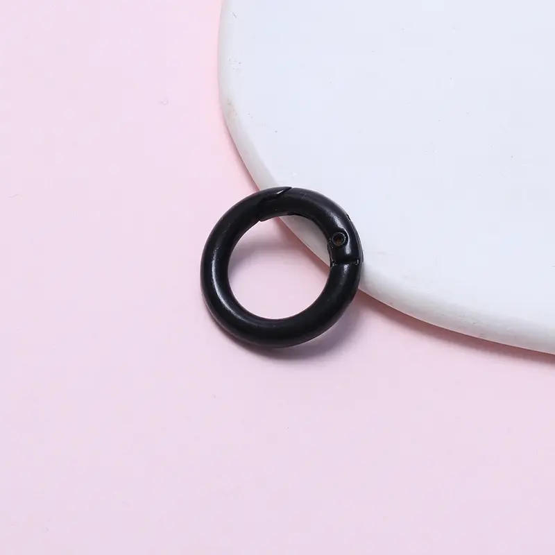 Dây Chuyền Chìa Khóa Móc Cài Tròn, Kích Thước 20MM, Chất Liệu Vecni Nướng Bánh, Mặt Dây Chuyền Cho Móc Chìa Khóa, 1 Chiếc 3