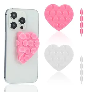 Handphone Holder Gurita Bentuk Love Hp 2 Sisi Tempelan Hp Belakang