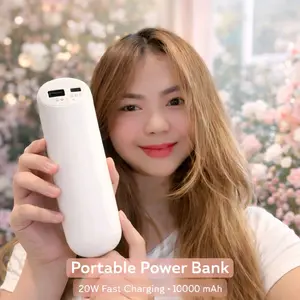 Power Bank 10000mAh 20W Fast Charging – Portable Charger USB C & USB A untuk Smartphone