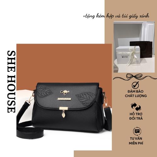 Túi xách Da Bag trung niên thiết kế có chiếc lá của bông Hoa và nổi bật. Phù hợp làm quà tặng mẹ , cô, dì