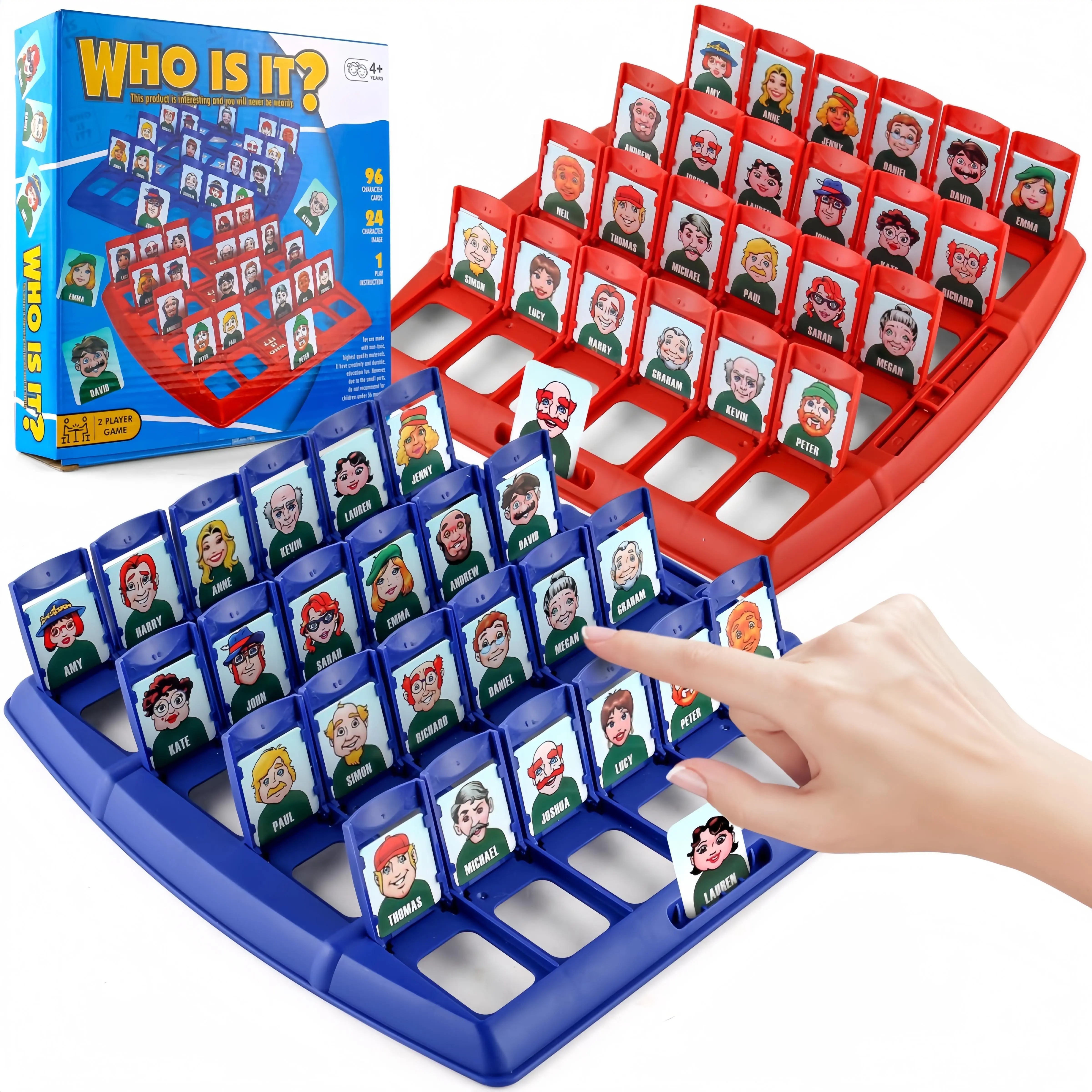 WHO IS IT Board Game ,Funny Family GuessingGames for Kids and Children- Classic Funny FamilyFriends BoardGame Guessing Educational toys Set