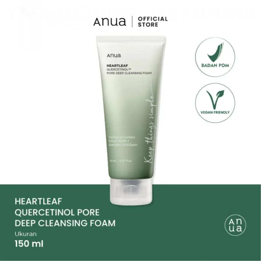 ANUA Heartleaf Double Cleansing ( Cleansing Oil 200ml + Quercetinol Cleansing Foam 150ml ) RMTD3X