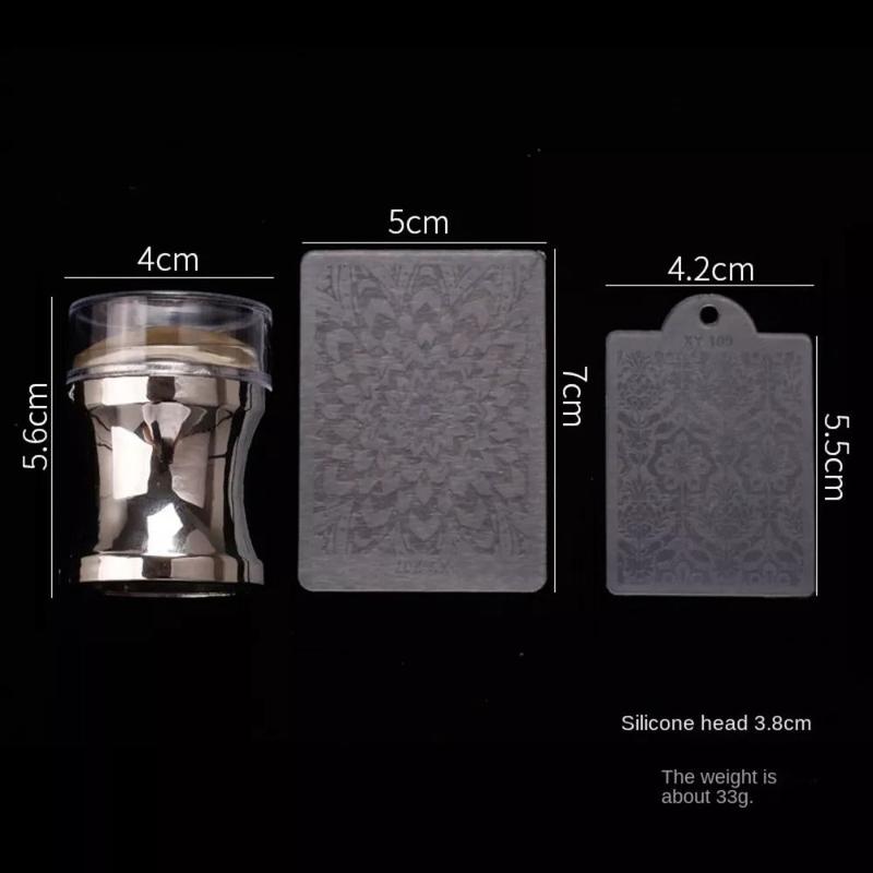 Dụng Cụ In Móng Tay Tự Làm, Mới, Dụng Cụ In Silicon, Con Dấu Silicon Thạch, Thực Dụng, Dành Cho Phụ Nữ, Con Dấu Móng Tay 2