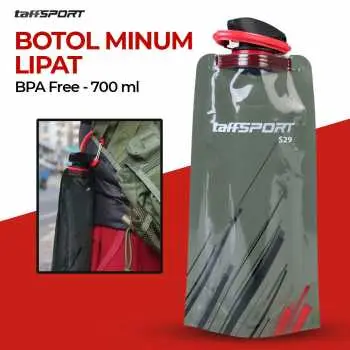 TaffSPORT Botol Minum Lipat Camping Hiking Drinking Bottle 700ml - S29 | Botol Air Olahraga | Botol Lipat 700ml BPA Free 6