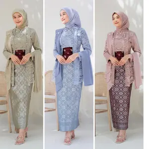 Set Kebaya Kutu Baru Wisuda Modern Kebaya Set Tunik Lamaran Tunangan Batik Baju Couple Kondangan Terbaru 2024