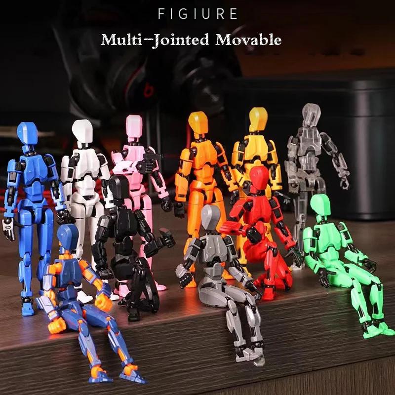Product Introduction of DIY Multi-jointed Movable Action Figure Weapons DIY Assembly Robot Model Toys Decompression Artifact Souptoys Toys 1
