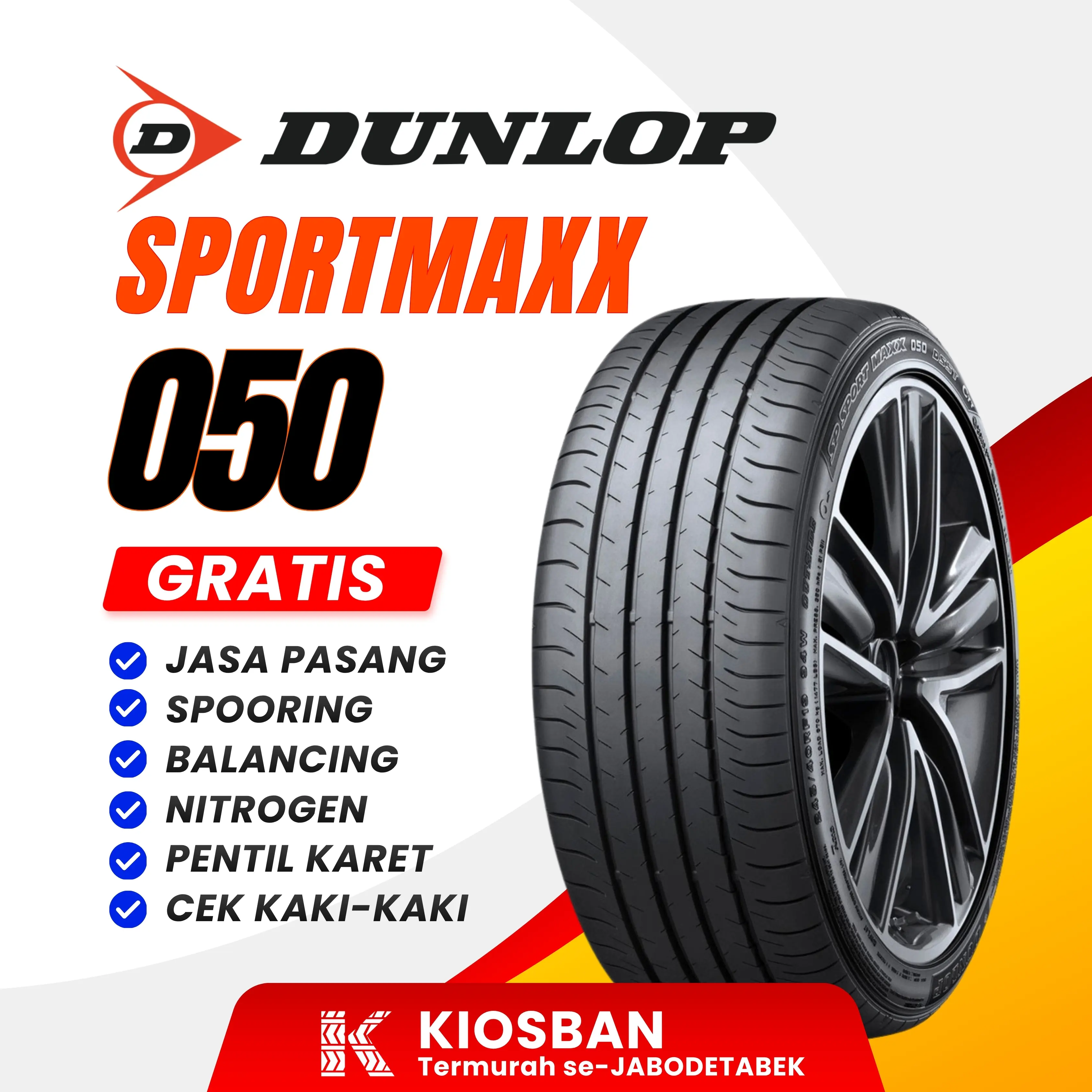 BAN MOBIL DUNLOP SPORTMAXX 050 225/60R18 100H