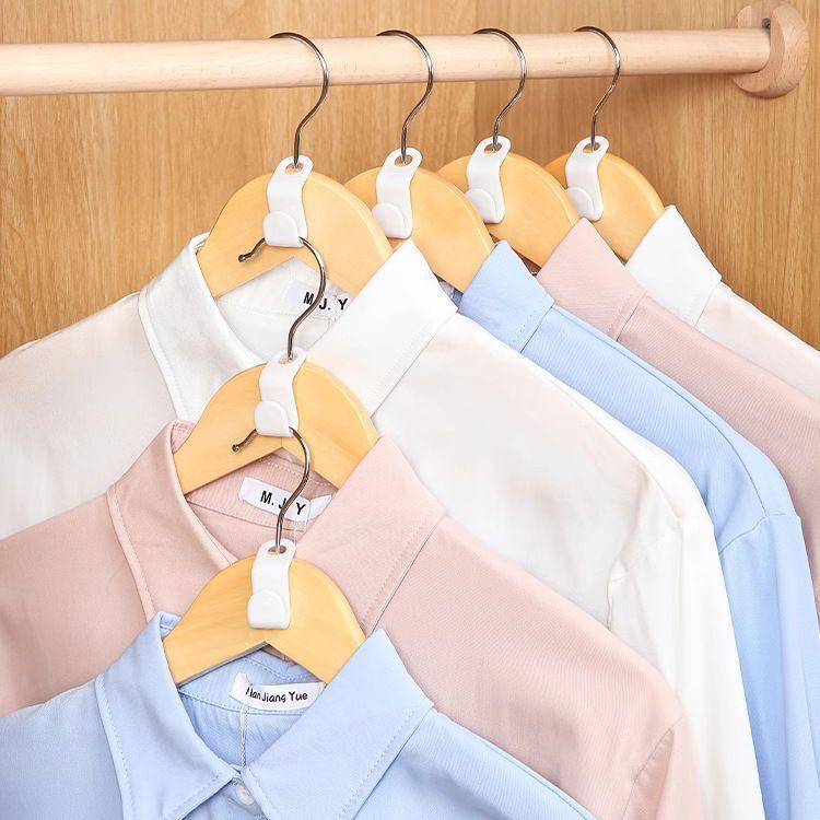 Gantungan baju tebal dengan kombinasi kait tanpa perlu mengebor, rak gantung multi-lapisan untuk penyimpanan dan penghematan ruang.