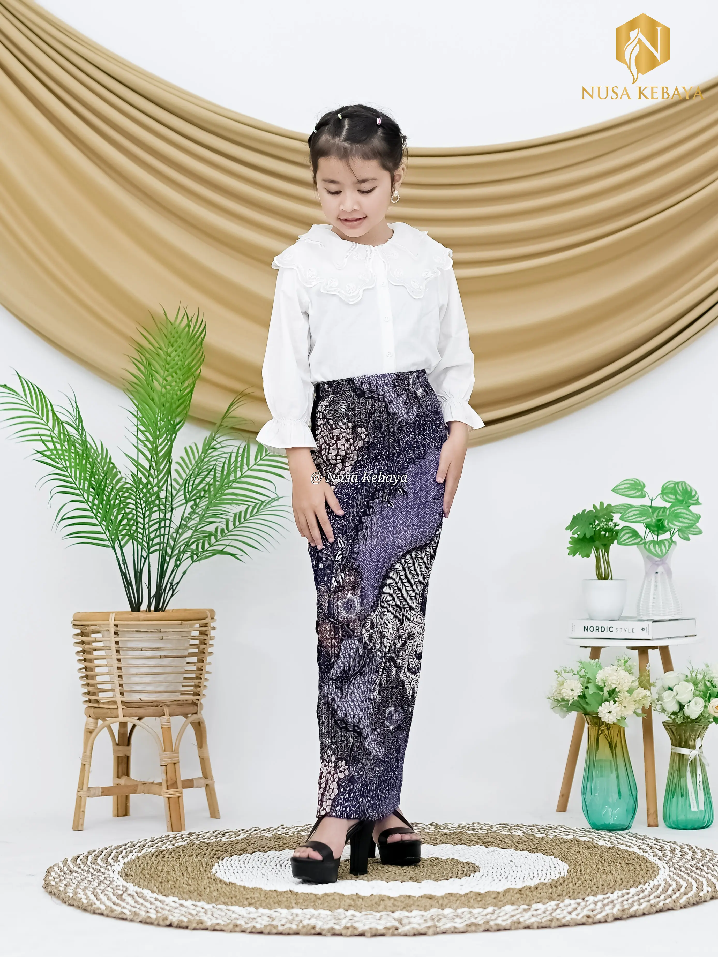 Bawahan Kebaya Anak//Rok Plisket Batik Anak//Bawahan Kebaya Anak Modern//Rok anak Best Seller Fashion