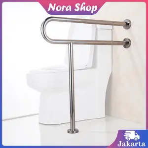 70*70CM Pegangan Toilet Stainless Pegangan Kloset Lansia Grab Bar Kamar Mandi