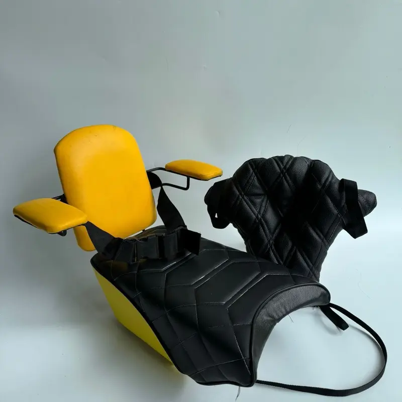 Jok boncengan + sandaran paket murah untuk motor matic dan bebek motif jahit timbul 2